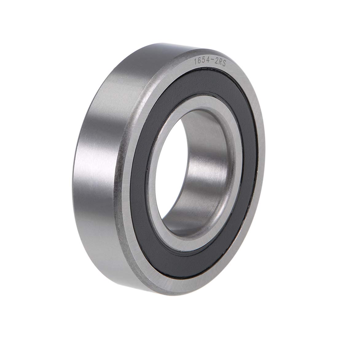 sourcing map 1654-2RS Deep Groove Ball Bearings Z2 1-1/4 Inch x 2-1/2 Inch x 5/8 Inch Double Sealed Chrome Steel