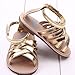 Voberry® Baby Infant Girls Summer Outdoor Prewalker Bronze Anti-Slip Sandals (6~12 Month, Gold)