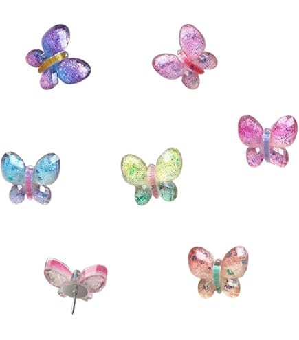 Butterfly Thumb Tacks 30 Pack – Colorful Decorative Push Pins For Cork Boards, Photo Walls, Bulletin Boards (1.57 Inch) - View #4