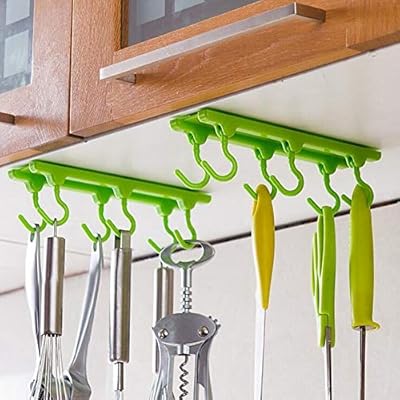 Kitchen Utensils Rack Holder Wall Cabinet Hanging Rod Organizer