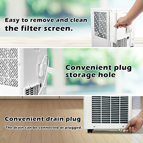 Portable Air Conditioner, 10,000 BTU Portable AC Unit with Dehumidifier