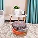HYSEAS Decorative Round Throw Pillow, 3D Digital Print Comfortable Kids Funny Cute Wood Log Pillow Circle Seating Floor Cushion for Home, Couch, Sofa, Bedroom, Living Room Decor, Green Stump