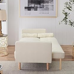 ERYE 3-in-1 Upholstered Napping Futon Sofa Loveseat