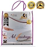 Advantage Mattress Protectors - Premium Cotton Terry Hypoallergenic 100 % Waterproof Best Fitted Protection Covers Against Bed Bugs, Dust Mites, Fluids, Allergens and Bacteria