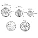 JPSOR 30pcs Silver Plated Spiral Bead Cages Pendants for Jewelry Making (15mm, 25mm, 30mm)