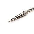 TEMO M35 Cobalt Spiral Flute Step Drill, 13 Size 1/8 Inch To 1/2 Inch, 1/4 Inch Hex Shank