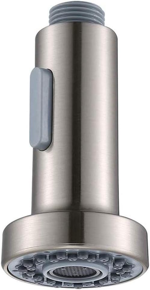 2 Modes Pull Out Faucet Spray Head Multi Function, Replacement Spray Nozzle Head Taps for Kitchen, Bathroom, Bath Basin, Sink 1/2" Connections with Control Button