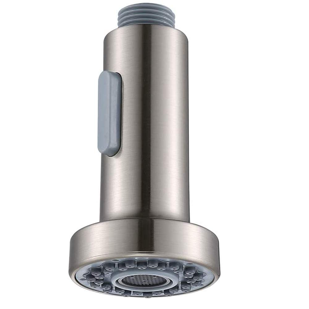 2 Modes Pull Out Faucet Spray Head Multi Function, Replacement Spray Nozzle Head Taps for Kitchen, Bathroom, Bath Basin, Sink 1/2" Connections with Control Button