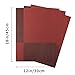 Top Finel Placemats for Dining Table,Plastic Christmas Table Mats Set of 4,Square Plaid Placemats,Red
