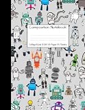 Composition Notebook College Ruled: Robot Party Robotic Club Cute Composition Notebook, College Note by