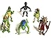 Teenage Mutant Ninja Turtles | Action Figure Collectible Toy weapons | [Raphael, Michelangelo, Donatello and Leonardo,Splinter, Foot Soldier] | Cake Toppers | Party Favors- 6 Pcs (Classic Version)