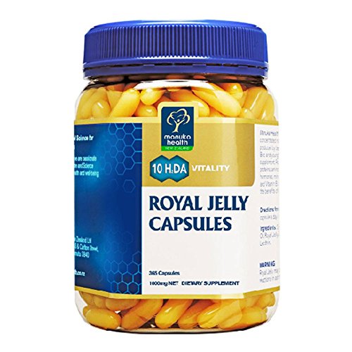 Manuka Health 10HDA Royal Jelly 1000mg 180 & 365 Capsules 100 Pure Royal Jelly Immune System