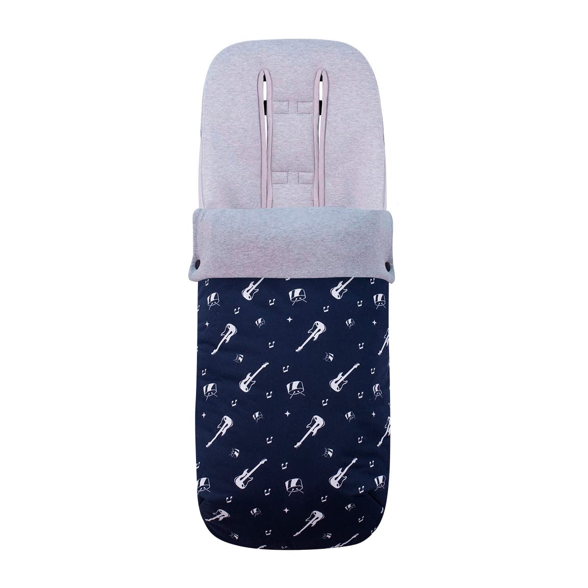 JYOKO KIDS Footmuff for Twin Stroller (Graco, Jogger) (ROCK HERO, COTTON)