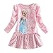 Coralup Little Girls Long Sleeve Skirt Cotton Dress