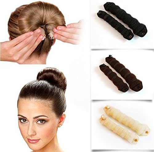 1/2 PC Useful Magic Former Hair Styling Bun Maker Sponge Curl Donut Twist Clip