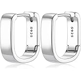925 Sterling Silver Simple Fashion Small Chunky Women's Earrings Small Chunky Earrings, Hoop Hypoallergenic Design, Jewelry Gifts
