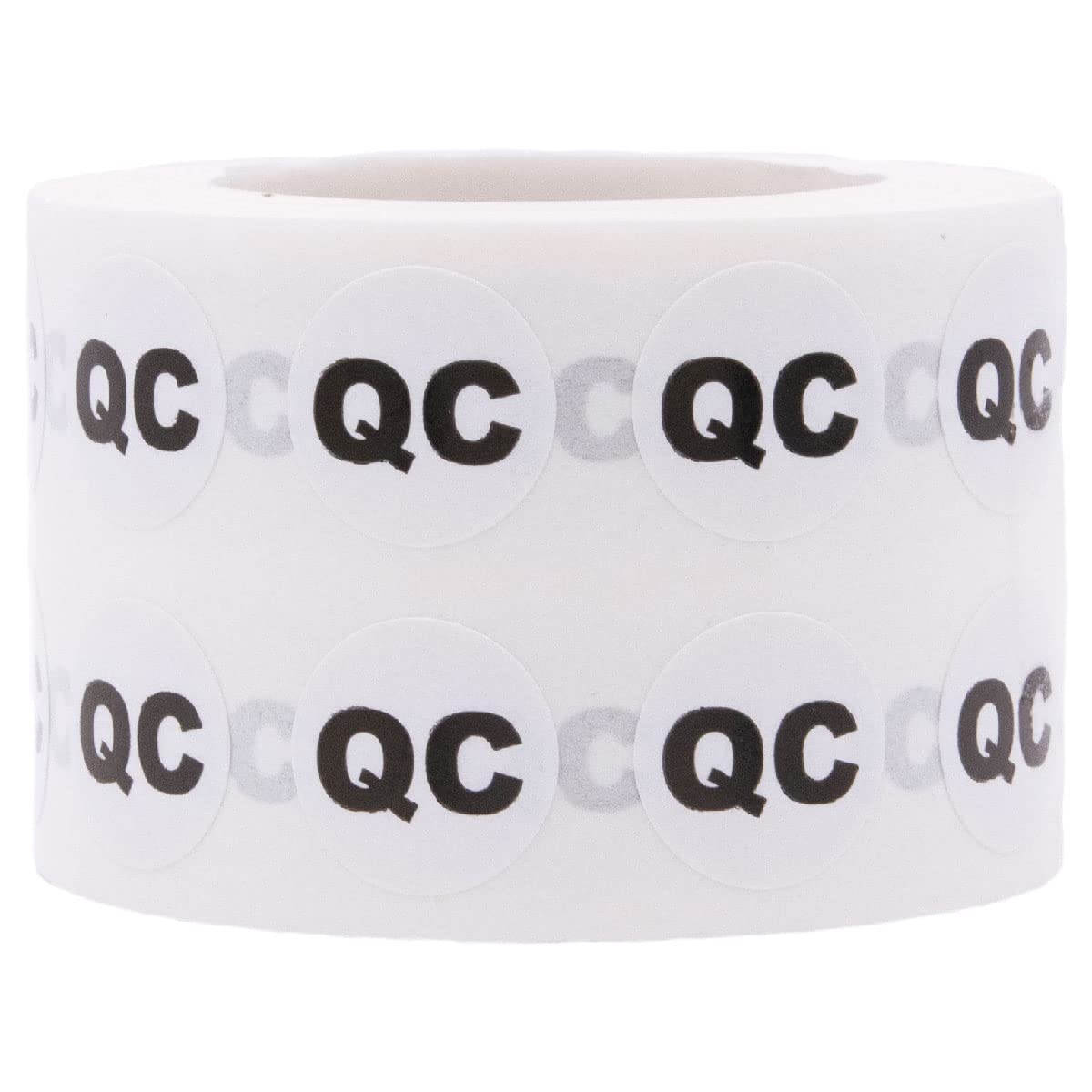 QC Quality Control Labels 12.7 mm 0.5 Inch Round 1000 Count