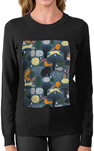 Hover To Zoom Print Sweater Round Neck Custom Boyfriend Colorful