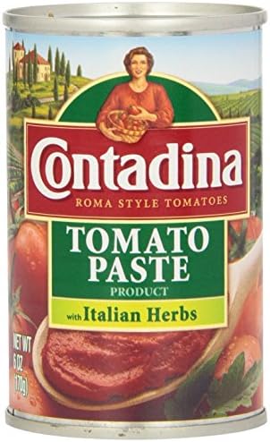 Contadina Tomato Paste with Italian Herbs 6 Oz (Pack of 3)