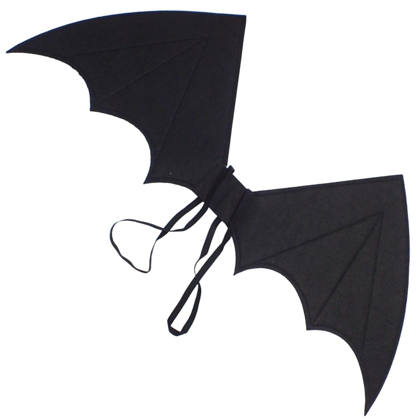Topkids Accessories Unisex Bat Devil Wings for Halloween Costume, Adult & Kids Angel Wings Accessories, Dragon Wings Costume, Spooky Wings (Black)