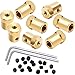 Sunshane 8 Pack 7 mm Motor Flexible Coupling Connector for Car Wheels Tires Shaft