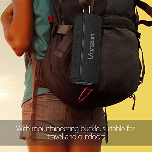 Vanzon X5 Pro Bluetooth Speakers - Portable Wireless Speaker V5.0 with 20W Loud Stereo Sound, TWS, IPX7 Waterproof & 24H Playtime, Extra Bass Perfect for Travel, Home and Outdoors