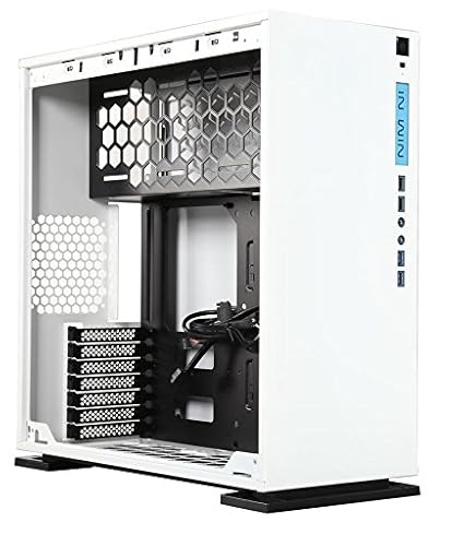 Computer Cases Electronics White In Win 303 White Atx Mid Tower Computer Case With Tempered Glass