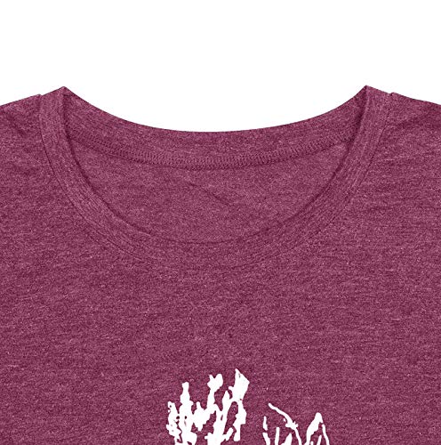 GEMLON Beet Farm for Womens Shirt Funny Gardener Vegan Tshirt Radish Graphic Short Sleeve Top Tee Red