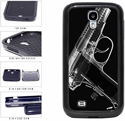 Black And White Gun Xray With Bullets Dual Layer Phone Case Back Cover Samsung Galaxy S4 I9500