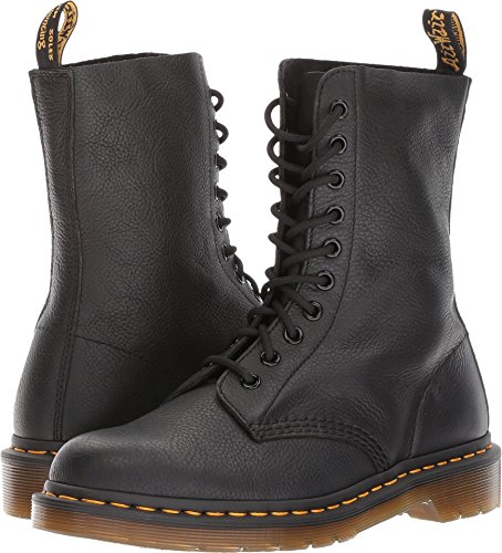 Dr. Martens Womens 1490 Combat Boot Black Virginia Size UK 8 (10 M US Women)