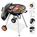 TACKLIFE 22.5 inch Charcoal Grill, Outdoor Grilling Barbecue, Camping Cooking, Portable BBQ Grill