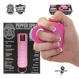 Streetwise Sting Ring 18 Million Volt Stun Gun & Police Magnum OC-17 Pepper Spray Bundle, Perfect for Holiday Giving - Pink