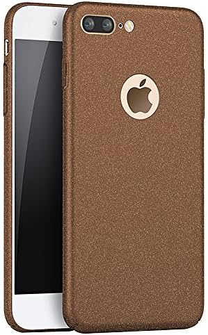 Thin Hard Protect Case 360¡ã All-inclusive PC Back Cover Bumper for iPhone 7 Plus Matte Coffee