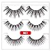 3 Pairs Magnetic Eyeliner and Lashes Kit, Magnetic Eyeliner for Magnetic Lashes Set with Reusable Lashes, No Glue Reusable Silk False Lashes, Easier To Use Magnetic Eyelashes