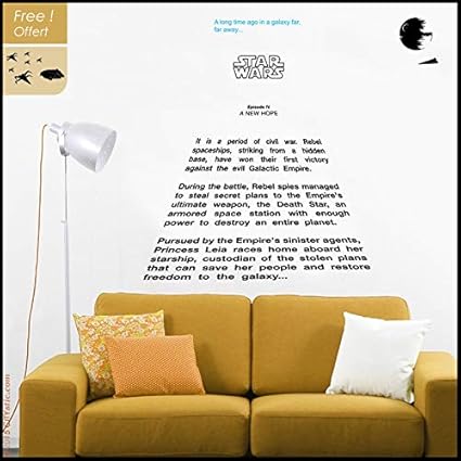 star wars opening crawl wall decal