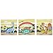 Fantasy Fields - Dinosaur Kingdom Thematic Kids Canvas Wall Art Set | Imagination Inspiring Details | Non-Toxic, Lead Free Water-based Paint