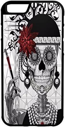 Skull Smoking Psychedelic iPhone 6/6s Plus 5.5" Hybrid Rubber Protective Case