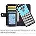 E LV Case for LG G6 PU Leather Flip Folio Wallet Purse Case Cover for LG G6 (2017) - [Zigzag]