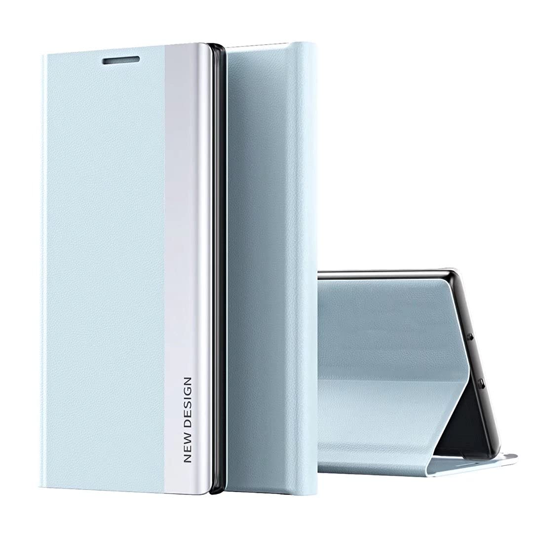 COQUE Case for Xiaomi 11T Pro Cover,Ultra Slim Flip Right Side Magnetic Leather Shell,Shockproof TPU Phone cover for Xiaomi 11T Pro/Xiaomi 11T-Blue
