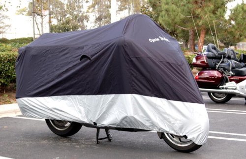 Deluxe all season Motorcycle cover (XL). Fits up to 94" length Medium cruiser, Large sport bike.