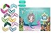 Mermaid Party Favors Pin The Tail on The Mermaid Party Game Under The Sea Party Games with 36 Reusable Tails, Mermaid Party Supplies