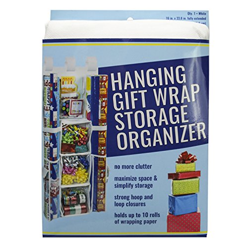 S&T Hanging Organizer Gift-wrap-Storage-containers