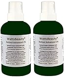 Watts Beauty 2% Retinol Night Cream for Face, Hands and Neck - Enhanced with Anti Wrinkle Plumping Hyaluronic Acid - An Optimized Anti Aging, Moisturizing Cream to Exfoliate, Firm & Renew