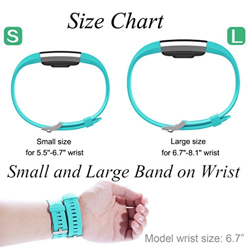 image for GEAK Replacement Bands for Fitbit Charge 2, Adjustable Classic Wristba