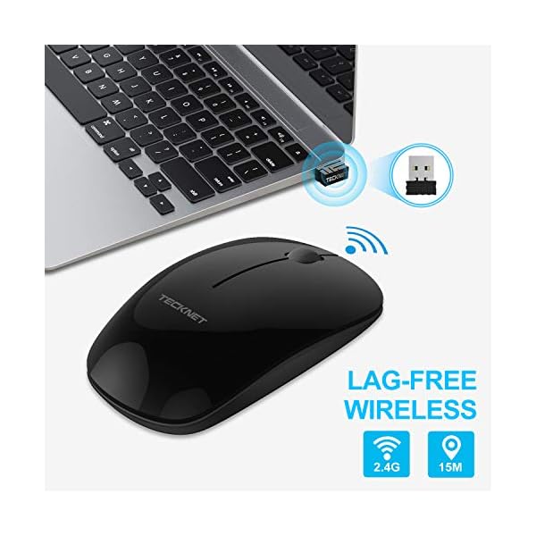 TECKNET-Slim-Wireless-Mouse-24G-USB-Cordless-Mouse-For-Laptop-PC-Computer-Windows-Mac-Linux-Vista-Macbook-Nano-Receiver-18-Month-Battery-Life-Extra-Long-Range TECKNET Wireless Mouse, Computer Mouse for Laptop PC Desktop, Mice with 3200 DPI Optical Tracking, 18 Month Battery Life…
