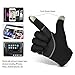 Vbiger Men's Outdoor Warm Touch Screen Cycling Hiking Gloves (Black2, L)