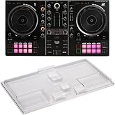 Hercules DJControl Inpulse 500 2-Channel DJ Controller with Protective Decksaver Cover for Beginners and Professionals