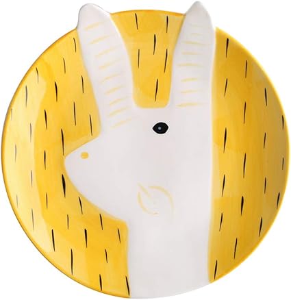 Smc Assiette Dessin Anime Animal Creative Ceramique Vaisselle Enfant Assiette De Bebe Assiette De Repas De Menage Assiette De Dejeuner Belle Assiette De Fruits Et Legumes Assiette De Salade Assiette D Amazon Fr