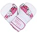 Kickboxing Gloves Boxing Gloves for Women Ladies Girls Leather Training Bag Sparring Pink Mitts Muay Thai Kick Boxing Gloves (White, 12oz)