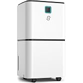 2000 Sq.Ft Dehumidifier for Basement Home Bedroom Bathroom - 36 dB 30 Pint | Quiet Dehumidifiers with Drain Hose,LED Intelligent Humidity Light,3 Modes